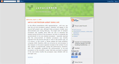 Desktop Screenshot of javacorner34.blogspot.com