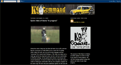 Desktop Screenshot of k9commandinc.blogspot.com