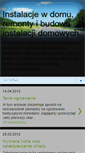 Mobile Screenshot of instalacje-domowe-lj.blogspot.com