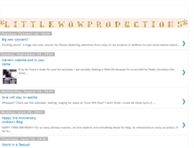 Tablet Screenshot of littlewowproductions.blogspot.com