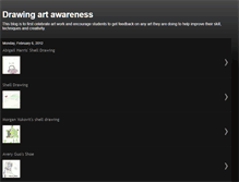 Tablet Screenshot of drawingartawareness.blogspot.com