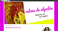 Desktop Screenshot of cabezadealgodon.blogspot.com