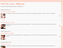 Tablet Screenshot of clairdelunemakeup.blogspot.com