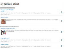 Tablet Screenshot of myprincesscloset.blogspot.com