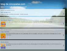 Tablet Screenshot of blog-cincopatas.blogspot.com