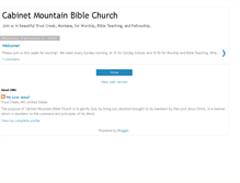 Tablet Screenshot of cabinetmountainbiblechurch.blogspot.com