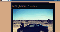 Desktop Screenshot of faithfashionandpassion.blogspot.com