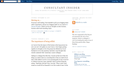 Desktop Screenshot of consultantinsider.blogspot.com