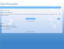 Tablet Screenshot of homeopathymalaysia.blogspot.com