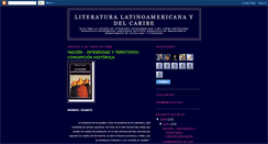 Desktop Screenshot of literaturalatinoamericanaydelcaribe.blogspot.com