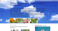 Desktop Screenshot of centrodeeducacaoinfantilgirassol.blogspot.com