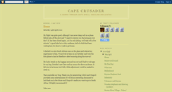 Desktop Screenshot of pauldjmellor-capecrusader.blogspot.com