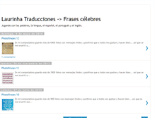 Tablet Screenshot of laurinha-traducciones-frases.blogspot.com