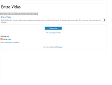 Tablet Screenshot of entreevidas.blogspot.com