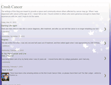 Tablet Screenshot of crushcancerblog.blogspot.com