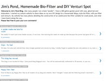 Tablet Screenshot of jims-pond-blog.blogspot.com