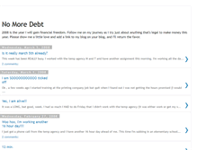 Tablet Screenshot of nomoredebt2008.blogspot.com