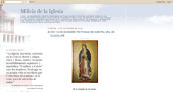 Desktop Screenshot of milicia-dela-iglesia.blogspot.com