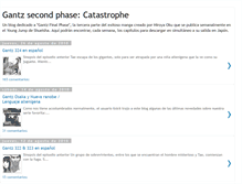 Tablet Screenshot of gantz-2nd-phase-catastrophe.blogspot.com