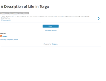 Tablet Screenshot of lifeintonga.blogspot.com