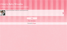 Tablet Screenshot of cristysbabywreaths.blogspot.com