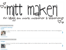 Tablet Screenshot of mittmakeri.blogspot.com