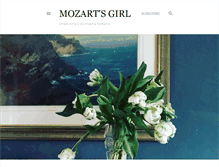 Tablet Screenshot of mozartsgirl.blogspot.com