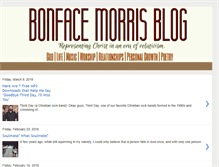 Tablet Screenshot of bonfacemorris.blogspot.com