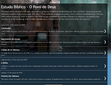 Tablet Screenshot of estudobiblicopovodedeus.blogspot.com