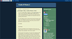 Desktop Screenshot of cradle-of-rome-2.blogspot.com