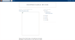 Desktop Screenshot of despreciablemujer.blogspot.com