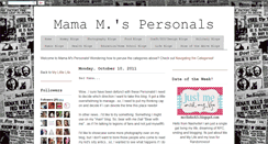Desktop Screenshot of mamaspersonals.blogspot.com