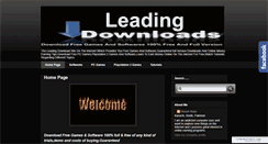 Desktop Screenshot of leadingdownloads.blogspot.com