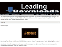 Tablet Screenshot of leadingdownloads.blogspot.com