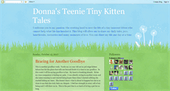 Desktop Screenshot of donnasteenietinykittentales.blogspot.com
