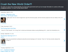 Tablet Screenshot of crushthenewworldorder.blogspot.com