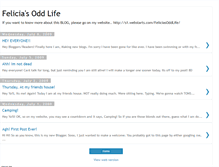 Tablet Screenshot of feliciasoddlife.blogspot.com