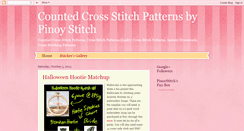 Desktop Screenshot of crossstitchpatternsbypinoystitch.blogspot.com