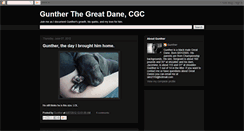 Desktop Screenshot of guntherthegreatdane.blogspot.com