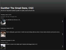 Tablet Screenshot of guntherthegreatdane.blogspot.com