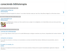 Tablet Screenshot of conociendobiblioterapia.blogspot.com