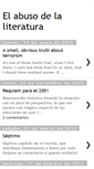 Mobile Screenshot of elabusodelaliteratura.blogspot.com