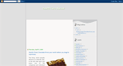 Desktop Screenshot of healthcaremanual.blogspot.com