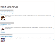 Tablet Screenshot of healthcaremanual.blogspot.com