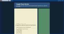Desktop Screenshot of google-phone-review.blogspot.com