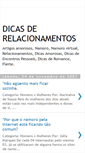 Mobile Screenshot of dicasderelacionamentos.blogspot.com