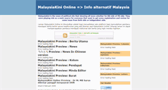 Desktop Screenshot of malaysiakinionline.blogspot.com