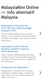 Mobile Screenshot of malaysiakinionline.blogspot.com