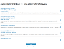 Tablet Screenshot of malaysiakinionline.blogspot.com