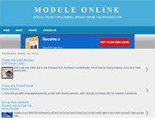 Tablet Screenshot of moduleonline.blogspot.com